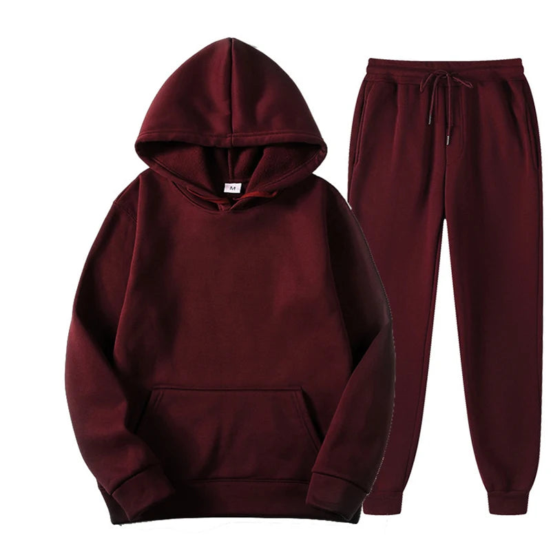 Elevate Your Workout with Our Stylish Women's Autumn Fleece Tracksuit - Cozy 2-Piece Set for Fitness and Leisure
